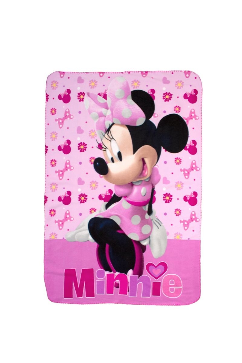 Κουβέρτα Fleece Disney Home Minnie 37 100X140 Pink 100% Polyester