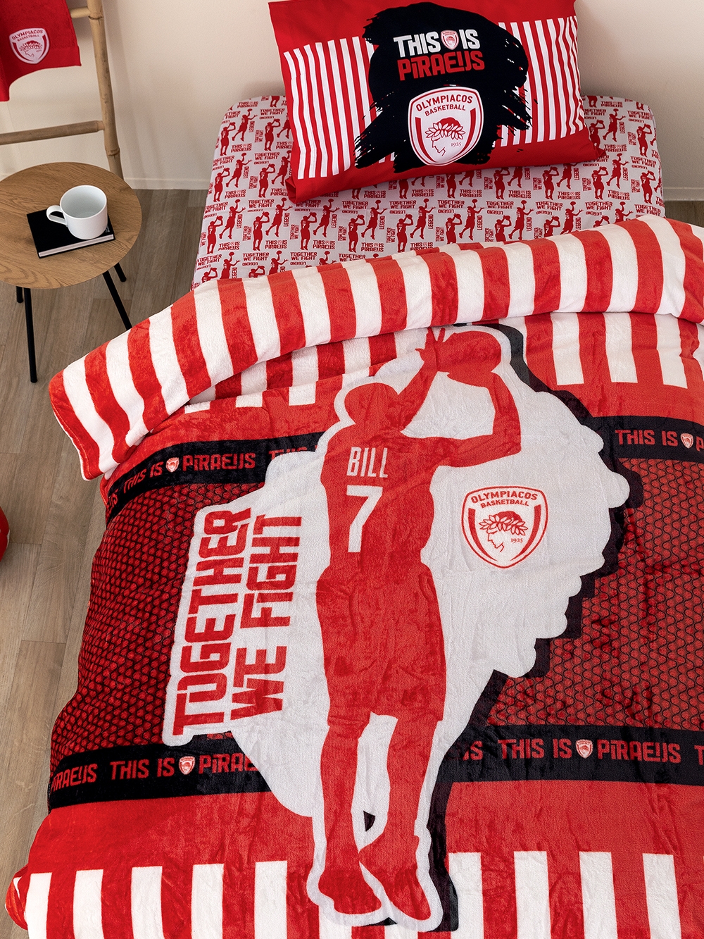 Κουβέρτα Fleece Μονή Olympiacos 160x220 cm