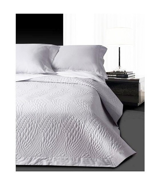 Κουβερλί Υπέρδιπλο Λευκό 230x250cm Design 3701 Trussardi
