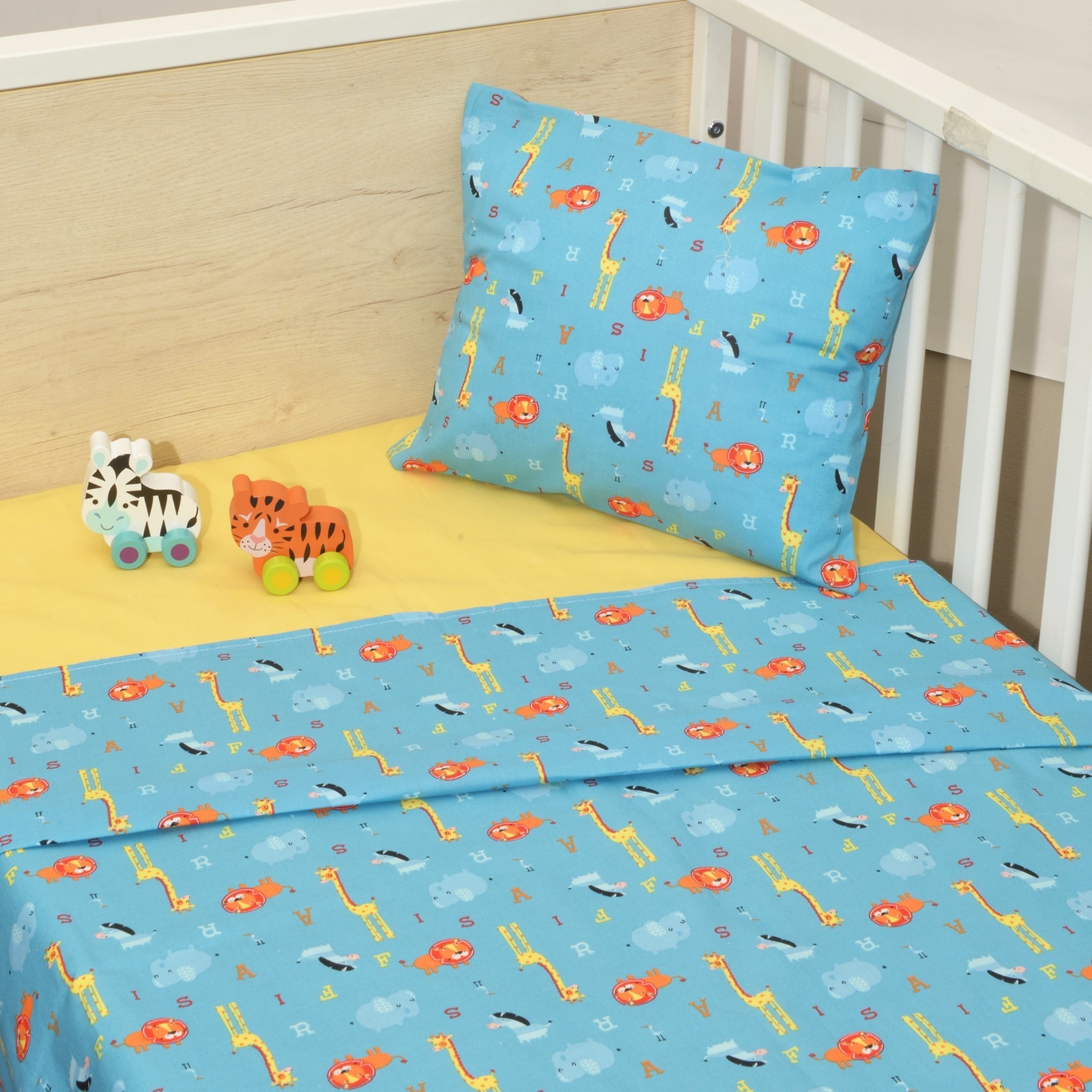 Σεντόνια Κούνιας 3 τεμ. 110x160cm 100% Βαμβάκι Design 216 Oliver Baby