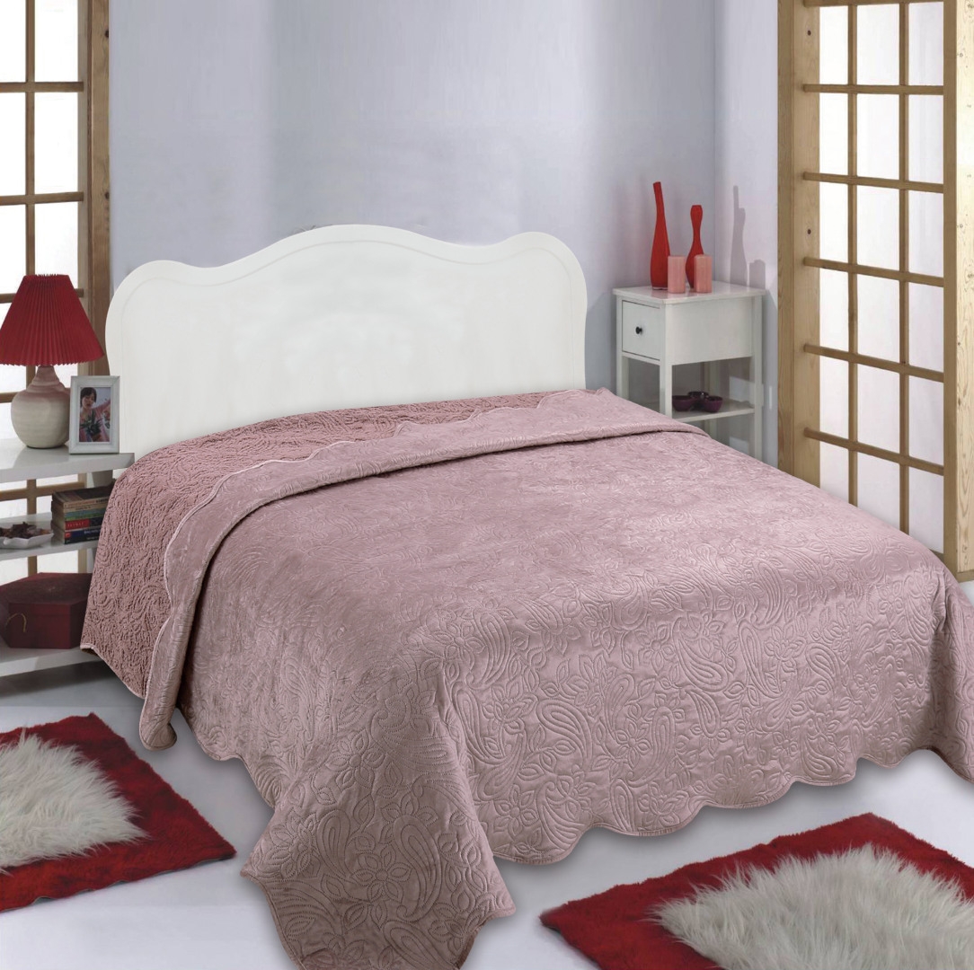 Κουβέρτα βελούδο με sherpa NX2211 (160cm x 220cm) syklamen