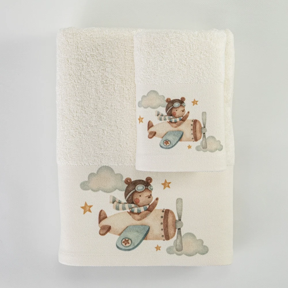 Πετσέτες Σετ 2ΤΜΧ Pilot Εκρού