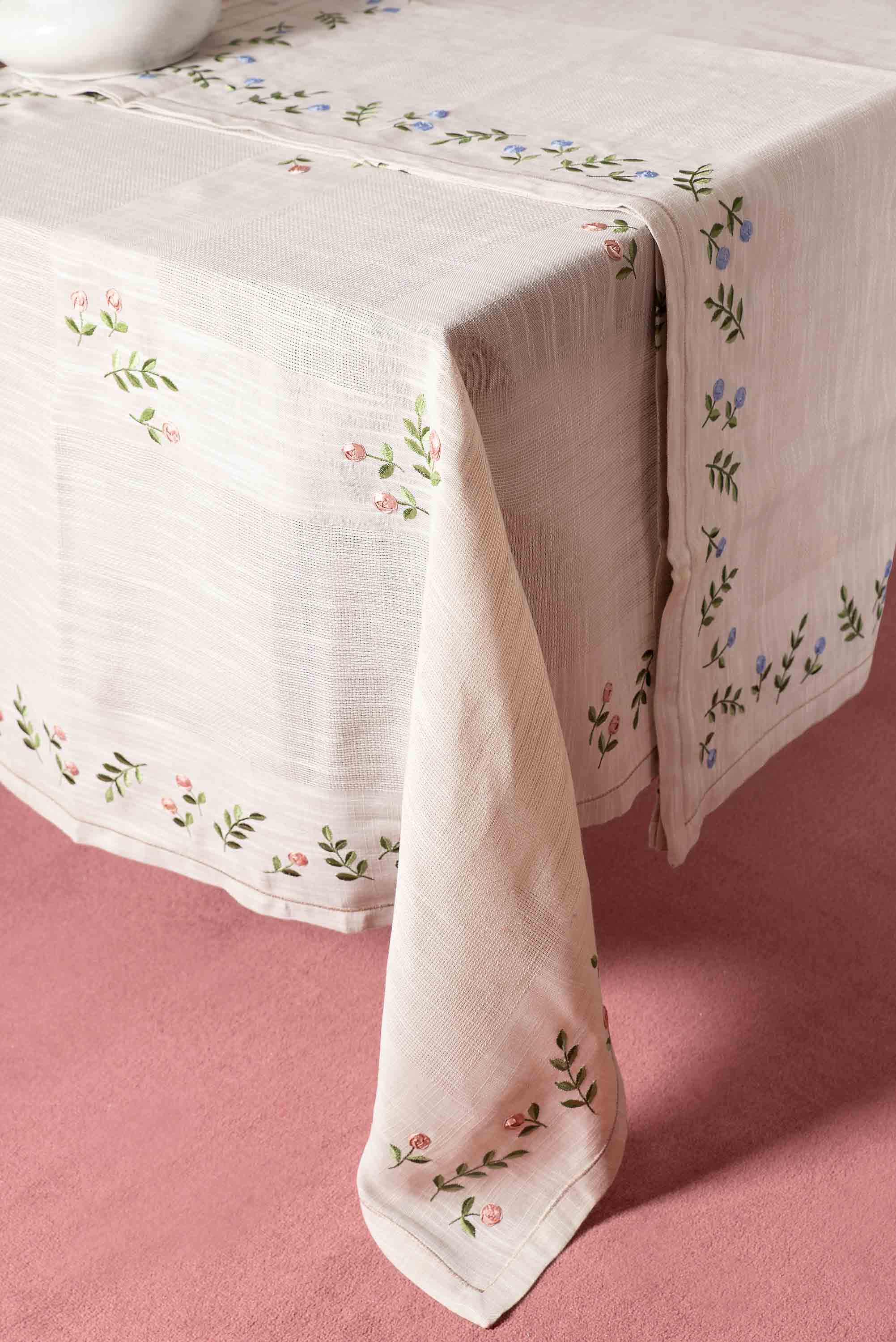 τραπεζομάντηλα (140cm x 180cm) 866 άμμου/ροζ