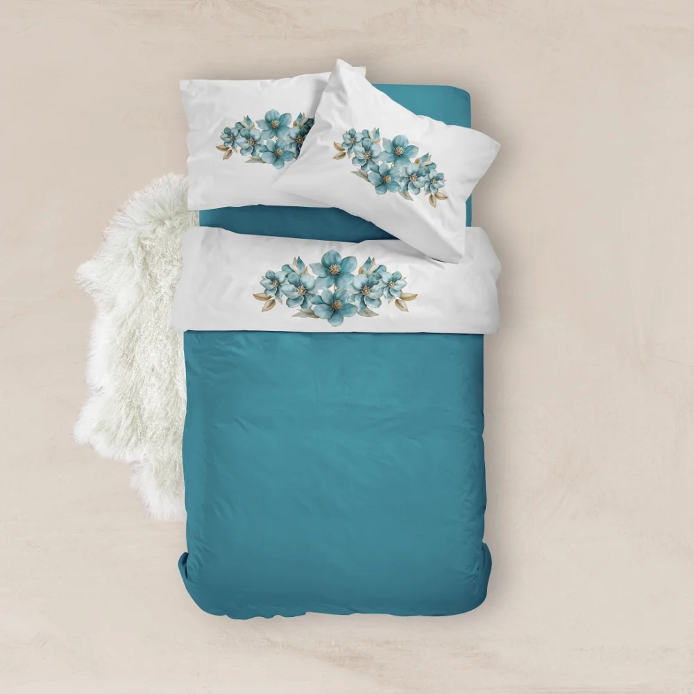 Σεντόνι Digital Print Σετ Emerald Υπέρδιπλο