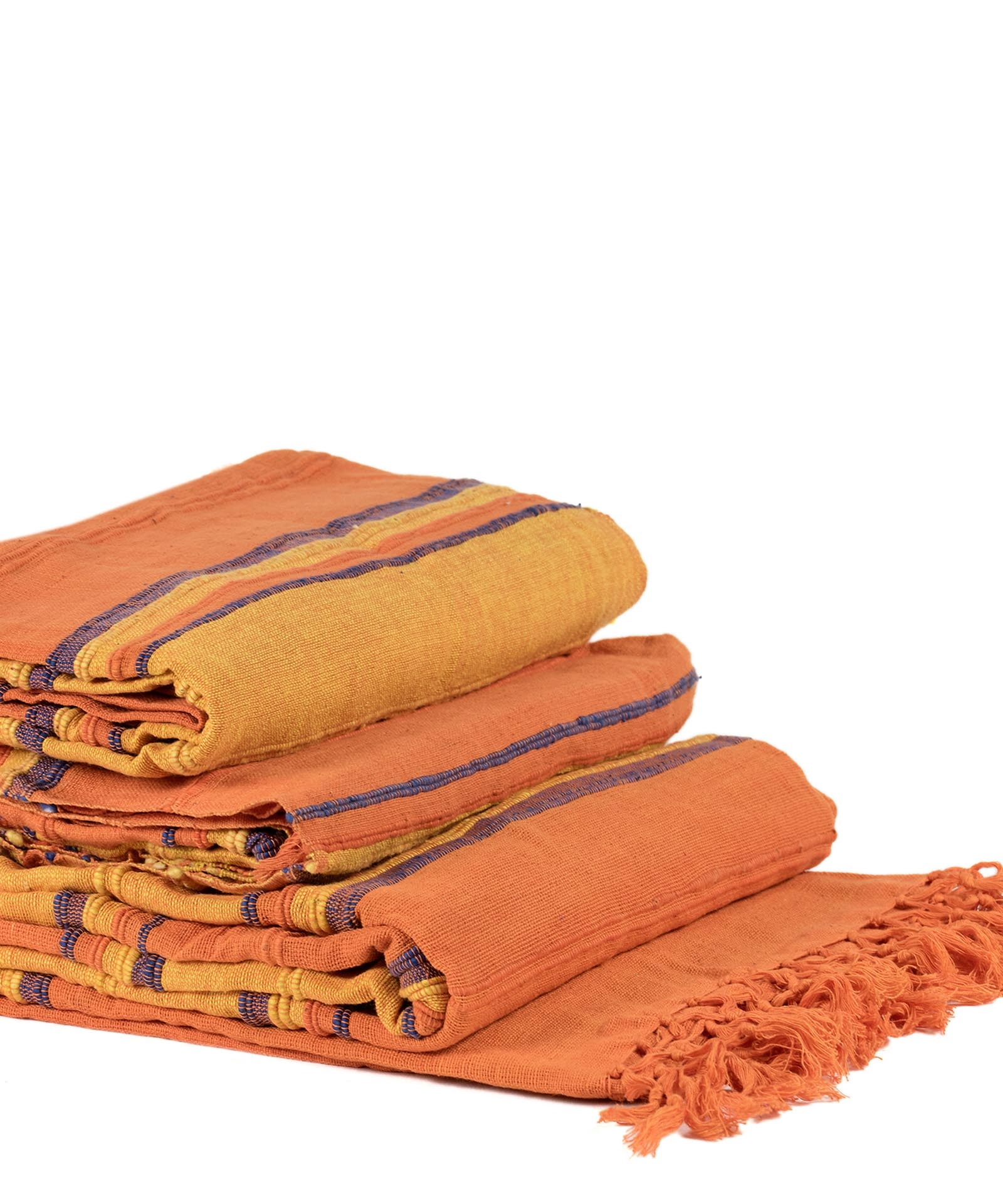 ΡΙΧΤΑΡΙΑ kerala (150cm x 180cm/170cm x 230cm/170cm x 270cm) πορτοκαλί/μπλέ
