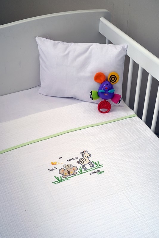 Κουβέρτα Πικέ Αγκαλιάς 80x100cm Design 504 Aslanis Baby