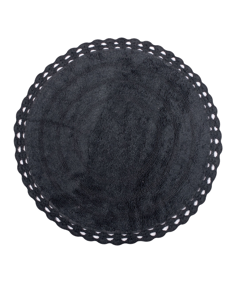 Πατάκι στρογγυλό ( 70cm ) ανθρακί