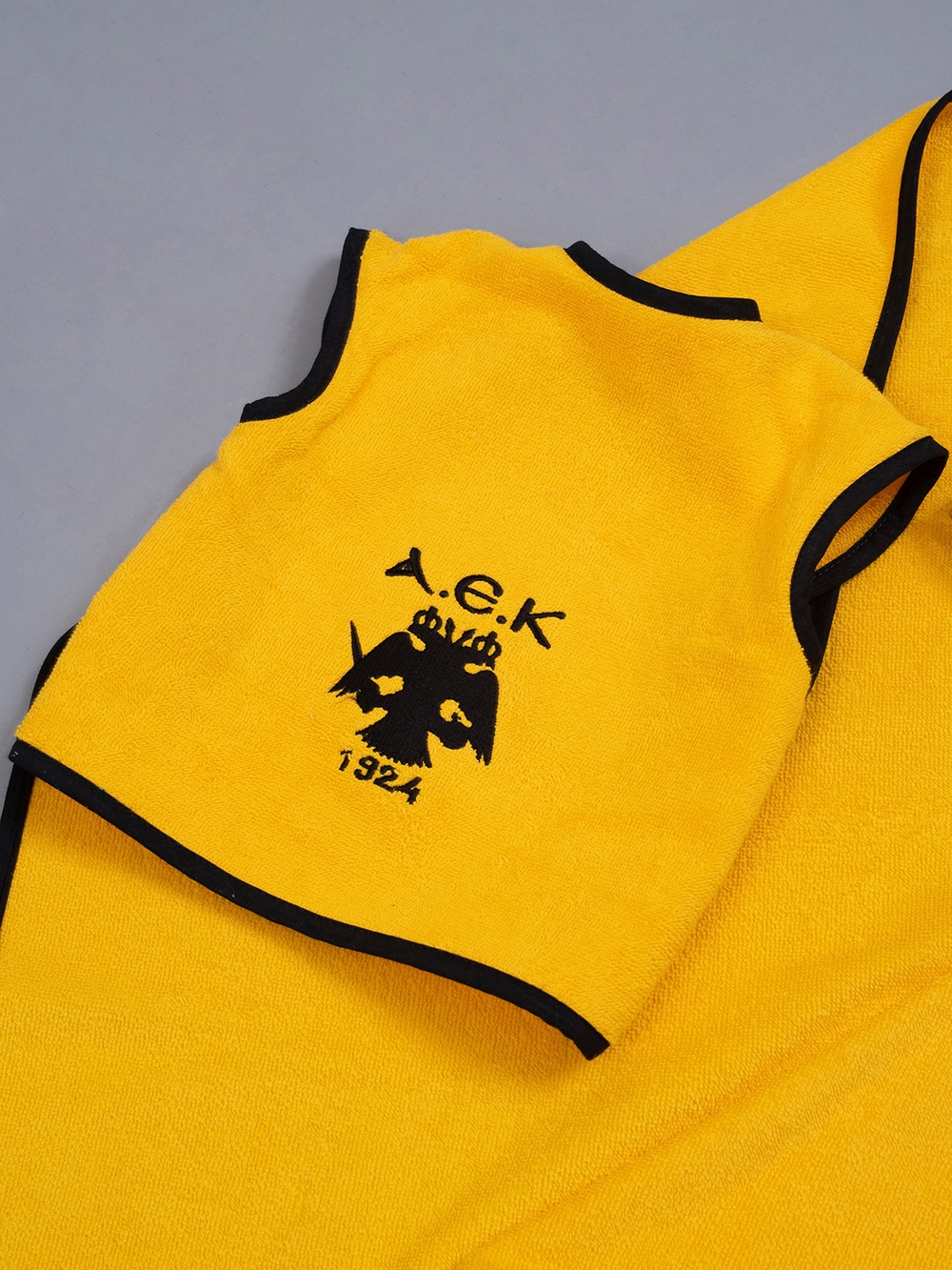 Βρεφικό Σετ Λουτρού AEK 1924 Baby Block - 100% Βαμβάκι με Κέντημα