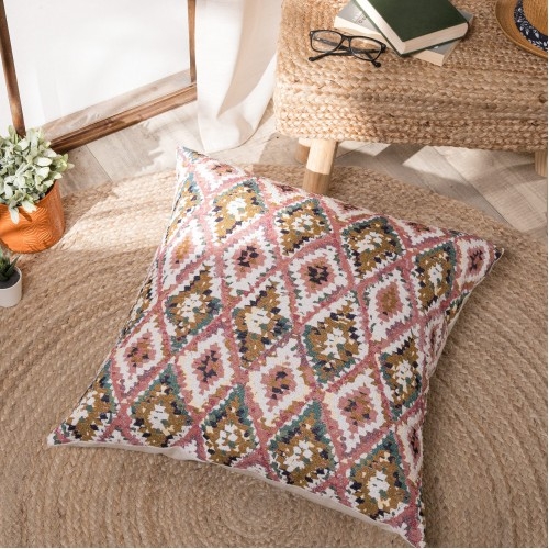 Μαξιλαροθήκη Anso 06 - 65x65cm δαπέδου με γέμιση 