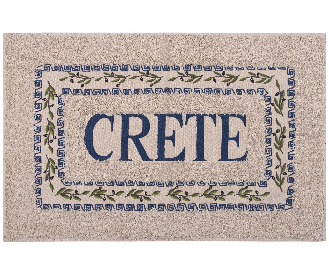 Πατάκι ελιά Κρήτη (50cm x 80cm) μπλέ