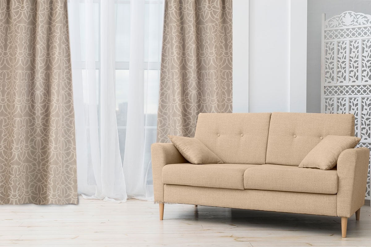 Κουρτίνα Ζακάρ (1φύλλο) 145x270 Omega Home Design 200