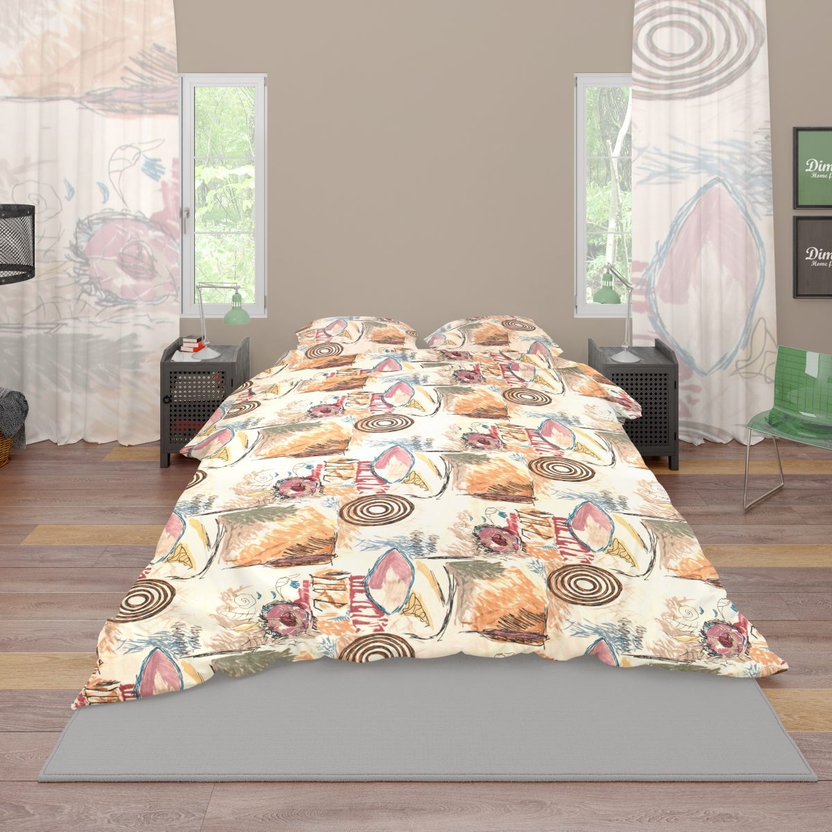 ΣΕΝΤΟΝΙΑ ΕΜΠΡΙΜΕ ΣΕΤ 2 τεμ Μελτέμι 159 160X240 Cotton 100%