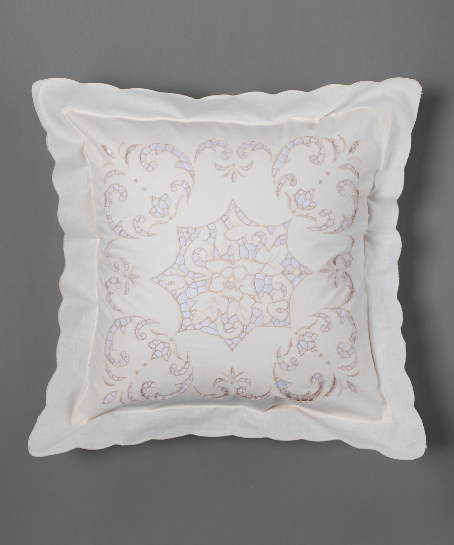 Ζευγάρι μαξιλαροθήκες κοφτές (45cm x 45cm) snj127 μπέζ