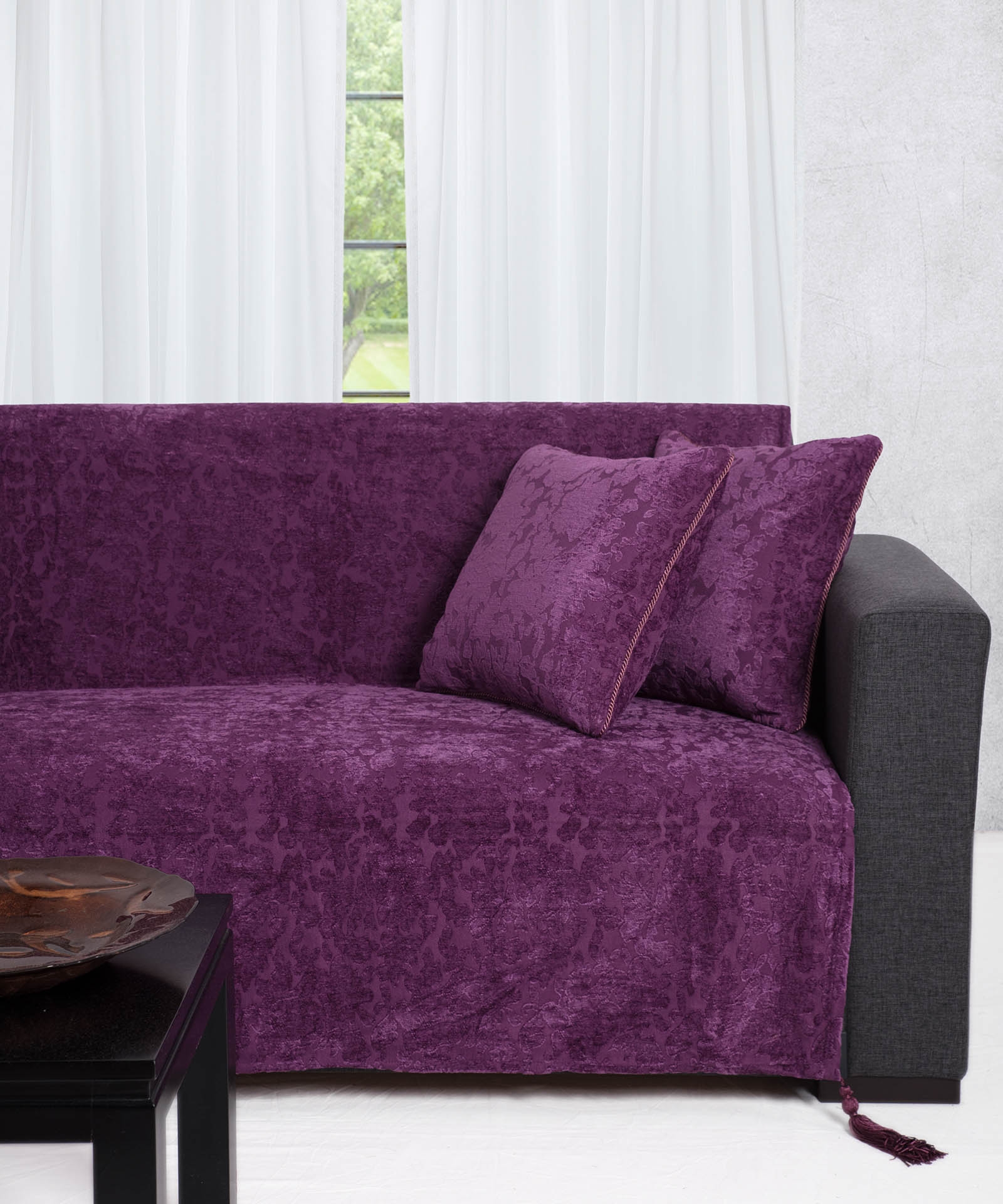 ΡΙΧΤΑΡΙΑ 7098 (180cm x 180cm / 180cm x 250cm / 180cm x 320cm) μώβ