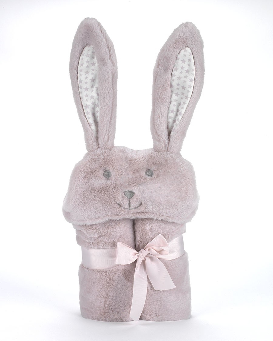 Κουβέρτα Pompon Rabbit 75Χ95cm Σάπιο Μήλο MORA