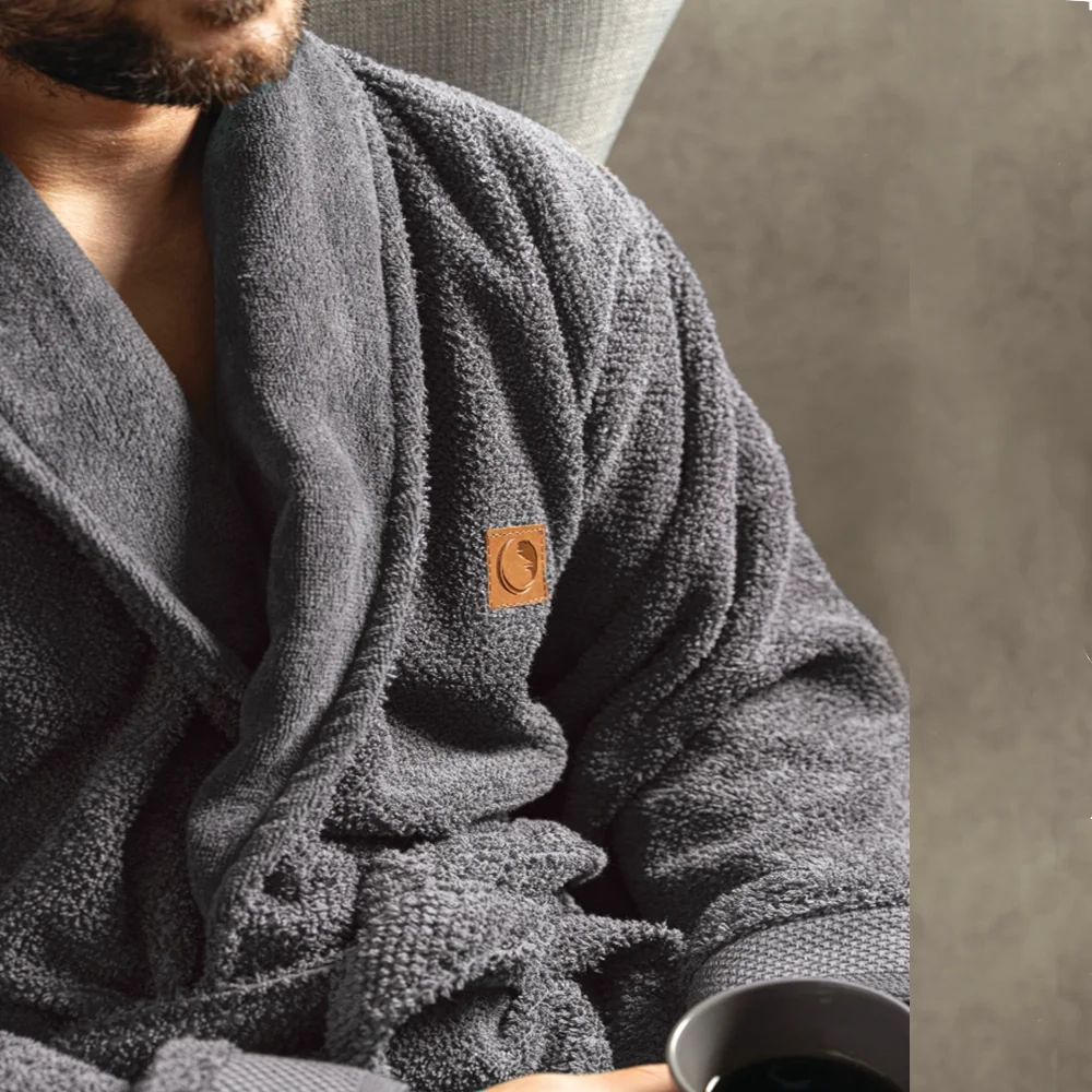 Μπουρνούζι Ενηλίκων Με Γιακά Lava Μέντα