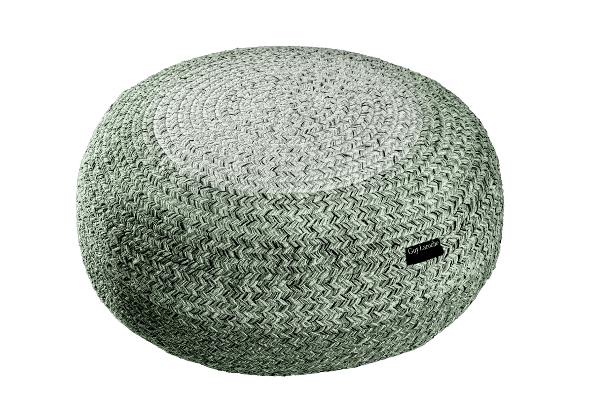 Πουφ Shades Olive Ottoman – Βαμβάκι & Jute | Guy Laroche