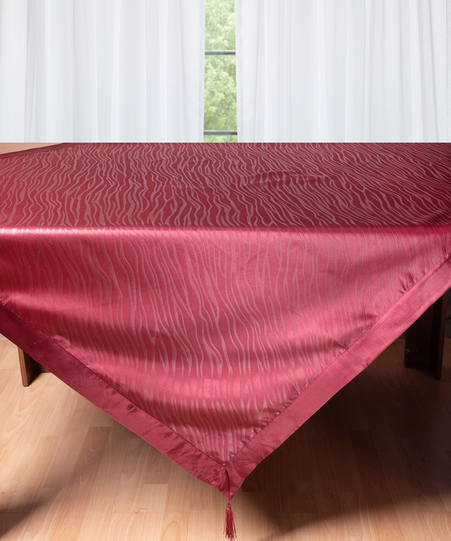 Σατέν τραπεζομάντηλο 2009 (160cm x 260cm) μπορντώ