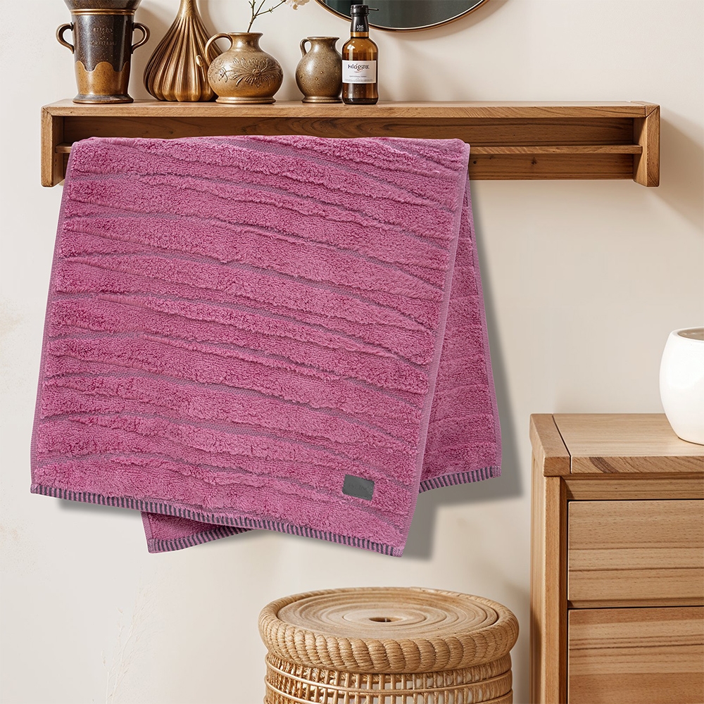 LINO Πετσέτα Προσώπου (50x100) Loomline Κοραλί