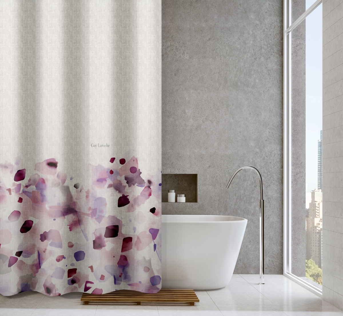 Κουρτίνα Μπάνιου Carmel Melanze 