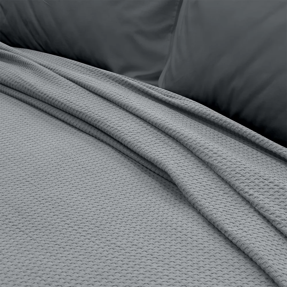 Κουβέρτα King Size (240×260) Πικέ Cocoon Γκρι