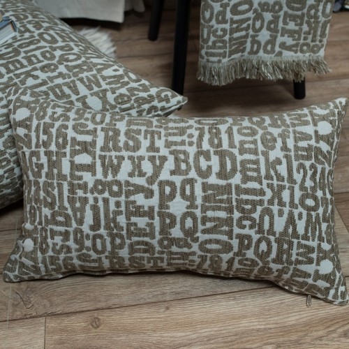 Μαξιλαροθήκη Letters 02 - 45x45cm με γέμιση