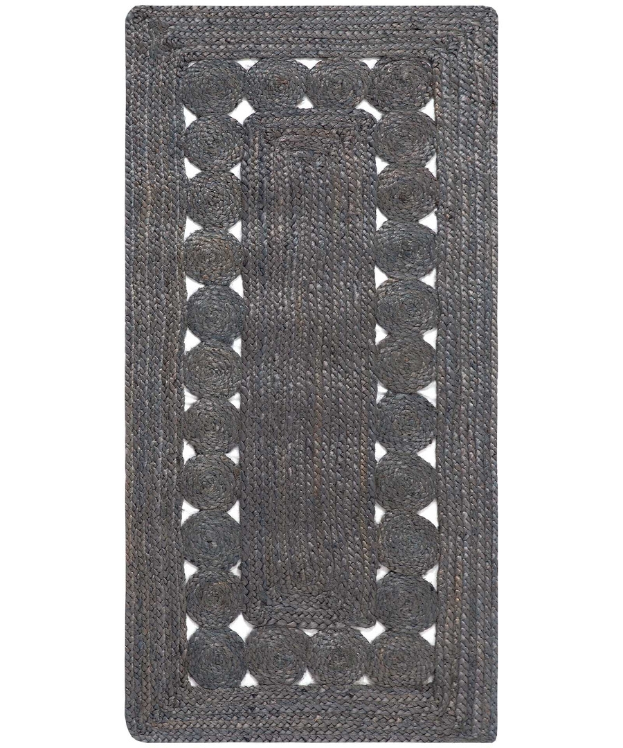 Χαλί γιούτα 1766 (60cm x 130cm) dark grey