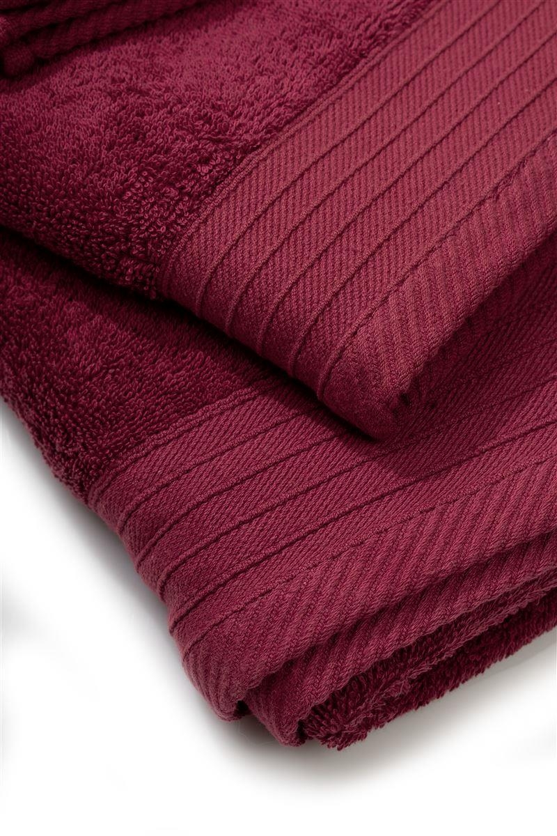 Πετσέτα Πενιέ 500 gr/m² 50X100 Bordeaux 100% Cotton