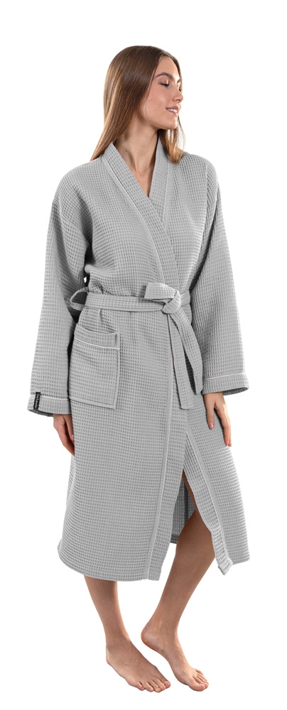 Μπουρνούζι Basic Grey Πικέ 