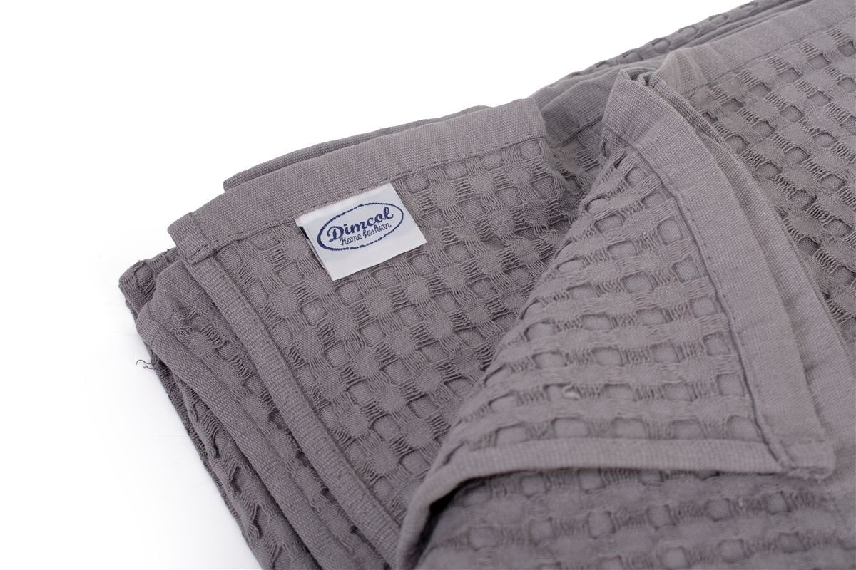 Κουβέρτα Πικέ bebe Μονόχρωμη 325 gr/m² 85x110 Grey 100% Cotton