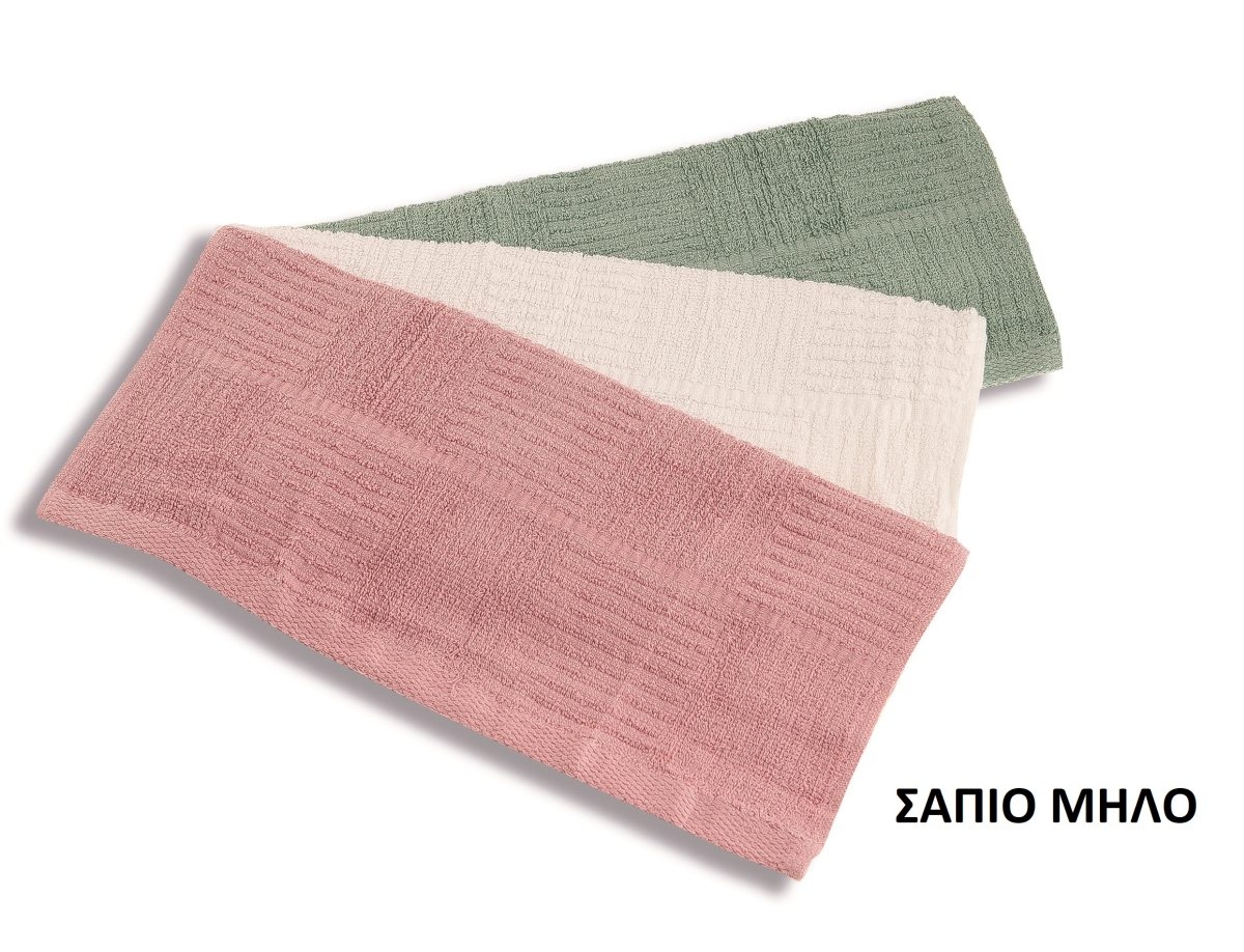 ΠΕΤΣΕΤΑ 40Χ70 ΣΑΠΙΟ ΜΗΛΟ Cotton 100%