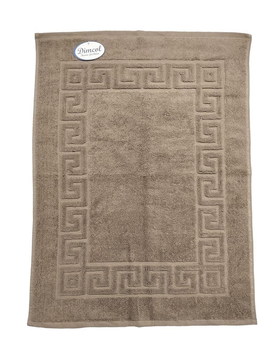 Ξενοδοχειακό Πατάκι Μπάνιου 700 gr/m² Jacquard Μαίανδρος 50X70 Μπεζ 100% Cotton