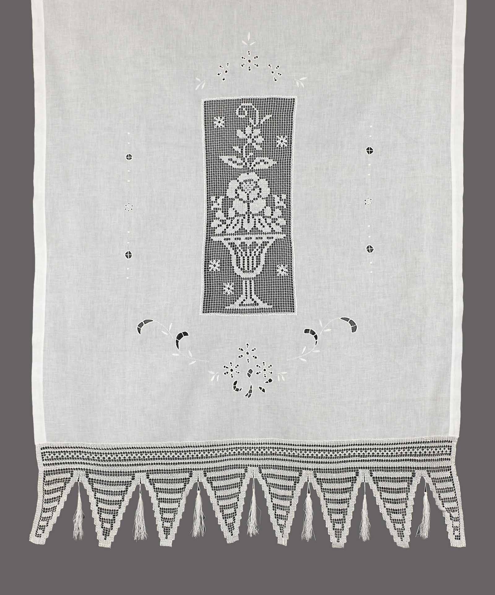 κουρτίνα GXFBG (90cm x 130cm) λευκό με τούνελ
