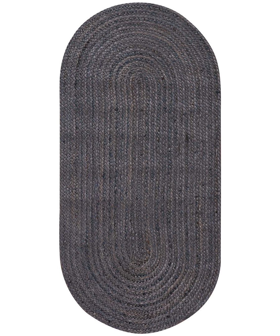 Χαλί γιούτα 1752 (70cm x 160cm) dark grey