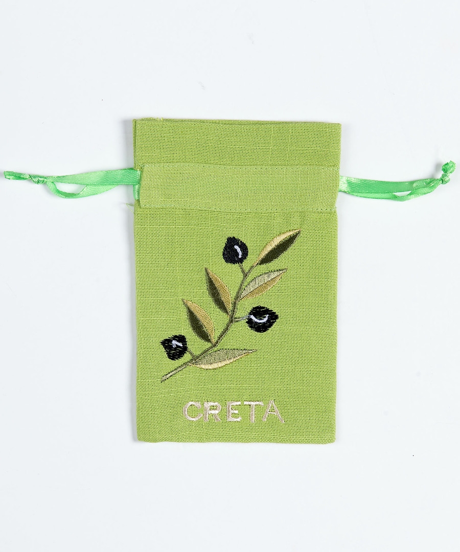 Σαπουνοθήκη (10τμχ) ΚΡΗΤΗ (9cm x 14cm) πράσινο με χρώμα