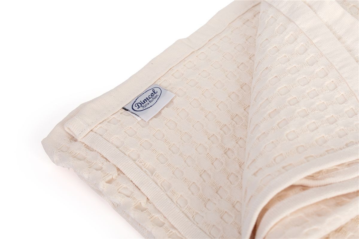 Κουβέρτα Πικέ Μονόχρωμη 325 gr/m² 165x270 Ecru 100% Cotton