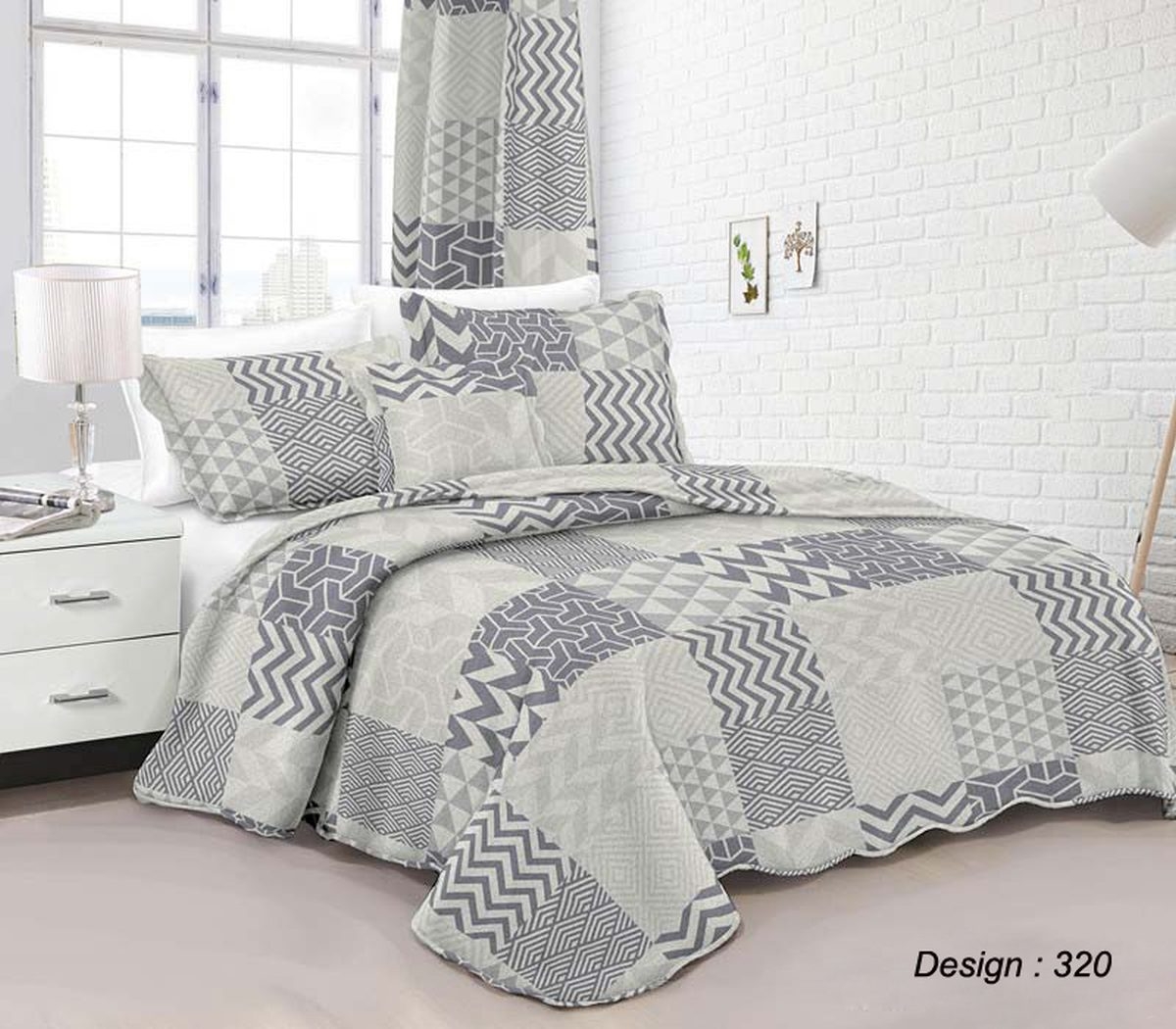 ΚΟΥΒΕΡΛΙ ΣΕΤ 2 τεμ ΕΜΠΡΙΜΕ 320 160X220 Micro Polyester