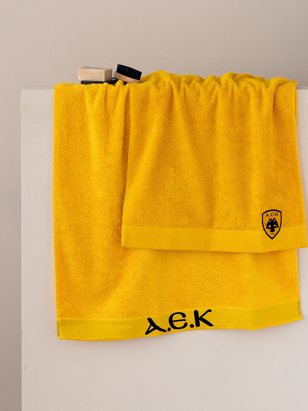 Πετσέτα AEK 1924 100% Βαμβάκι 500gr/m² 50x100 cm