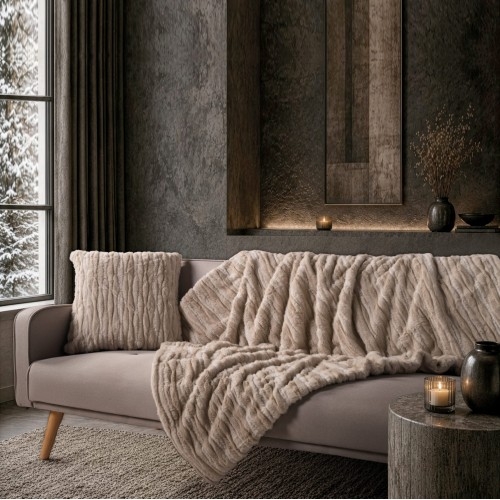 Διακοσμητικό Ριχτάρι Tiger  02 Beige - 130 x 170 cm