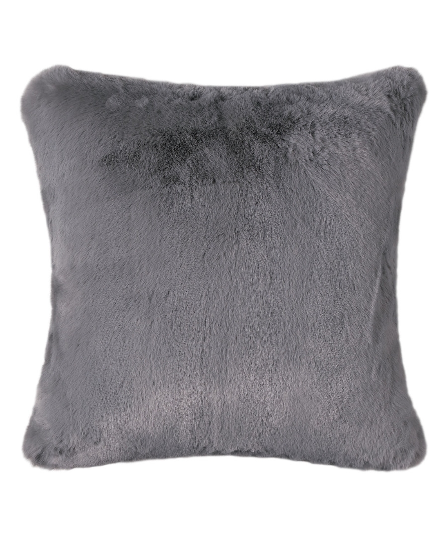ΜΑΞΙΛΑΡΟΘΗΚΗ RABBIT FUR (45cm x 45cm) DARK GREY