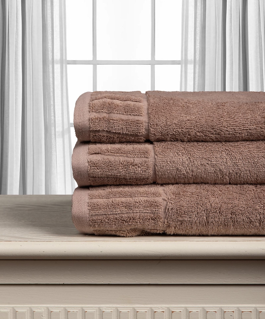 Βαμβακερή πετσέτα ΜΕΛΩΔΙΑ 600gsm (75cm x 150cm) Light brown