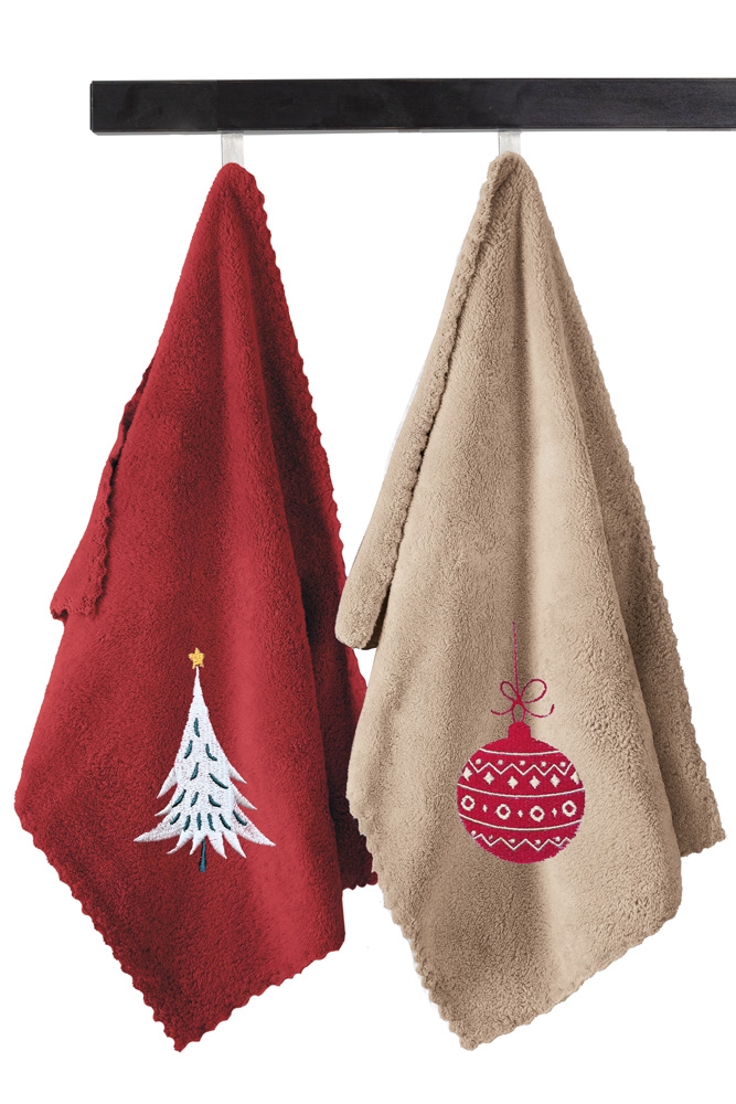Πετσέτα Κουζίνας Χριστουγεννιάτικη Set 2