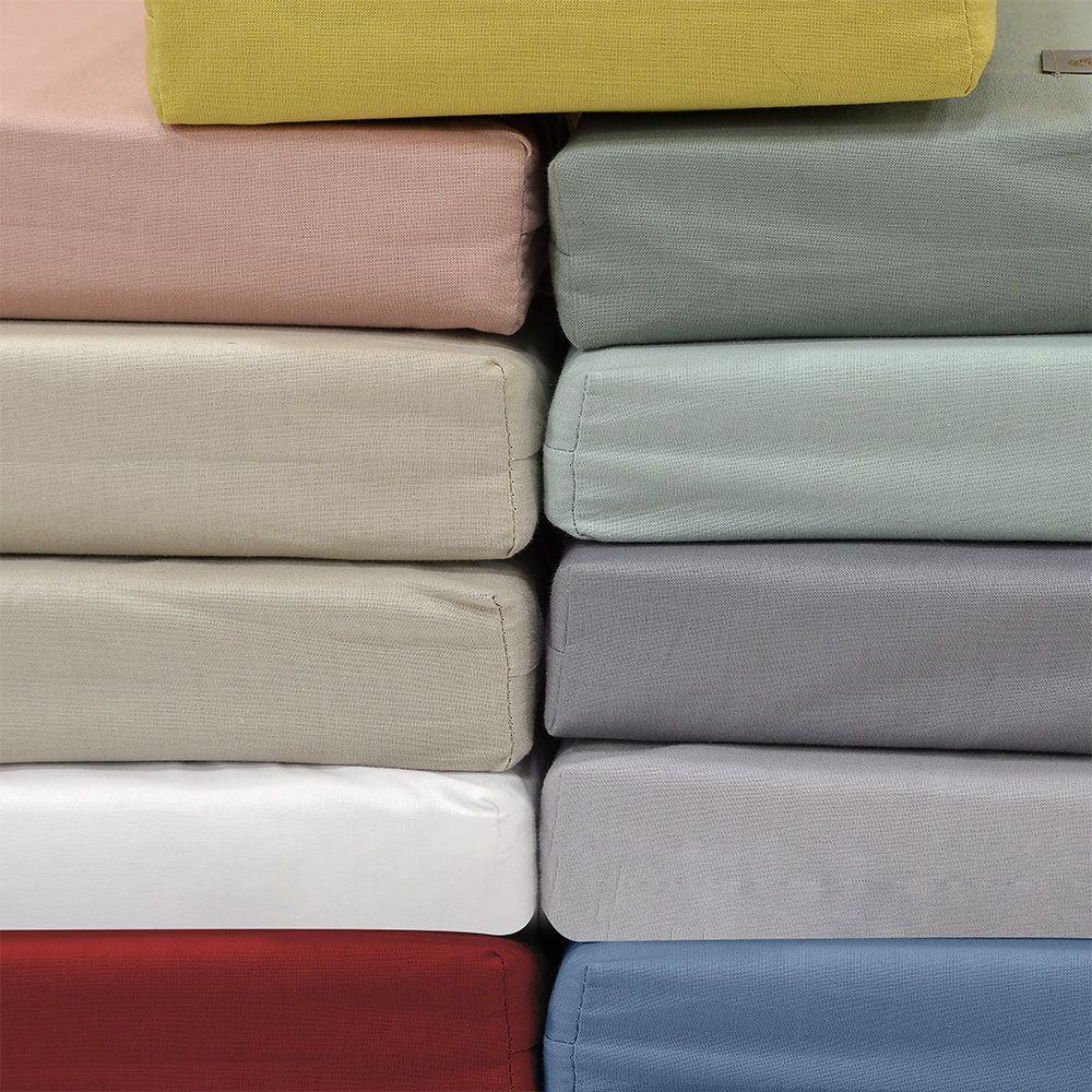 Lino Home Moderna Σεντόνι Μονό 100x200+32 cm Light Grey - 100% Βαμβάκι Περκάλι
