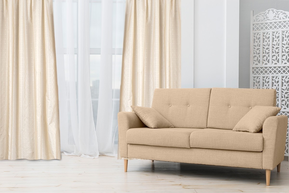 Κουρτίνα Ταφτάς Ζακάρ (1φύλλο) 145x270 Omega Home Design 222