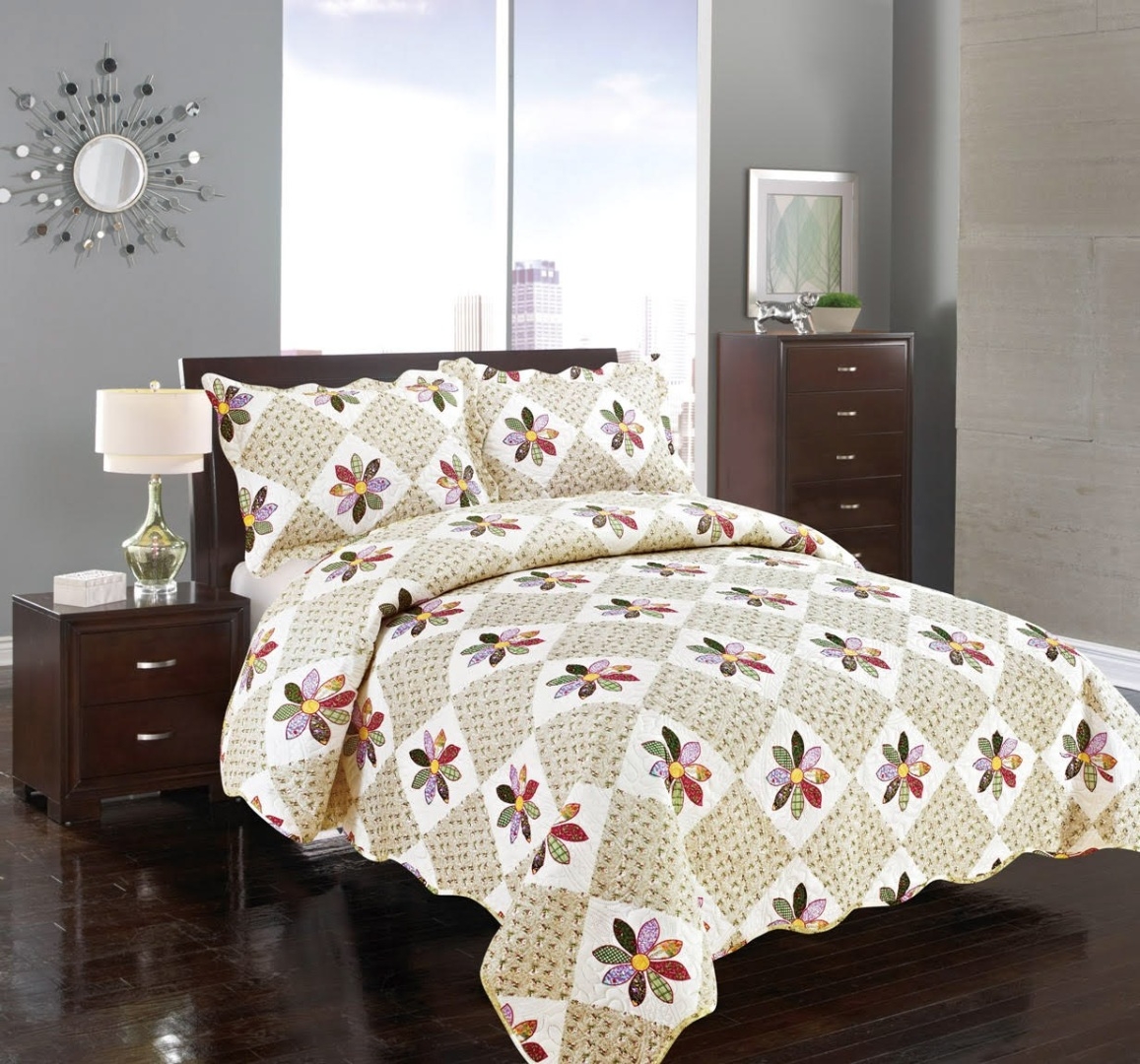 ΚΟΥΒΕΡΛΙ σετ (220cm x 240cm + 2 x 50cm x 70cm) ΜΑΡΓΑΡΙΤΑ