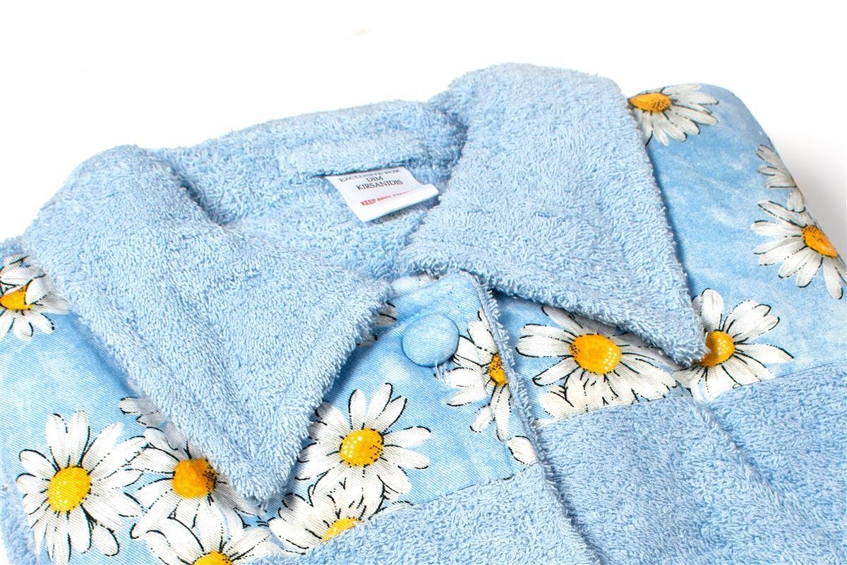 ΜΠΟΥΡΝΟΥΖΙ MINI Γυναικείο με γιακά Sky Blue XL 500 gsm 100% Cotton
