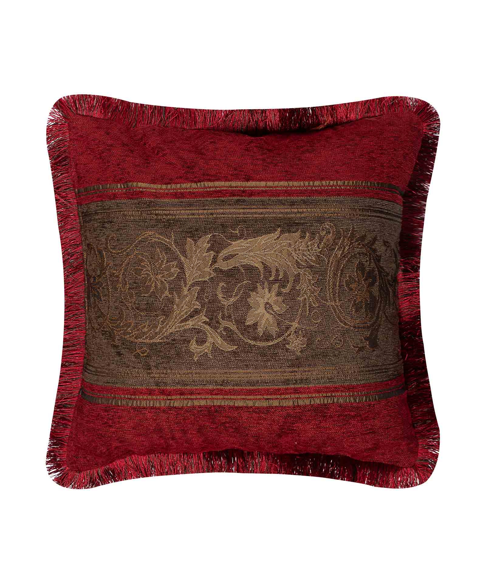 ΜΑΞΙΛΑΡΟΘΗΚΗ (45cm x 45cm) 1208 μπορντώ/λαδί