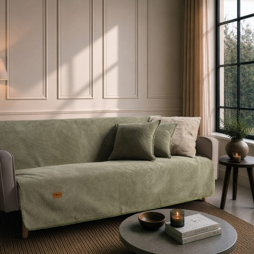 Ριχτάρι Αντιολισθητικό Αδιάβροχο Pearl  15 Sage Green - Τριθέσιο 180x300cm