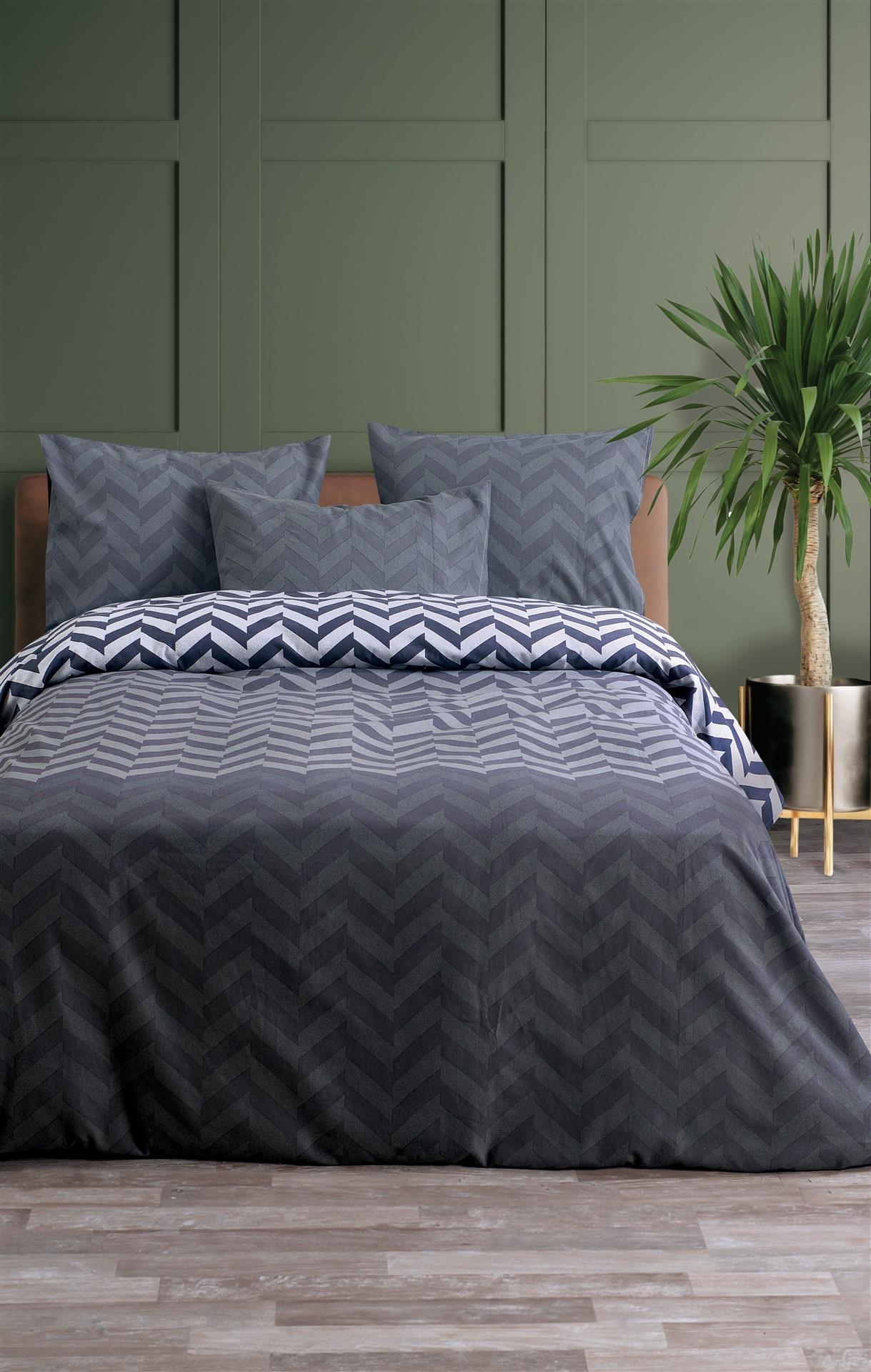 ΣΕΤ ΣΕΝΤ M FLAT ZIC ZAC 2 (GREY) FLANNEL 1*170X270CM 1*50Χ70CM  100%COTTON