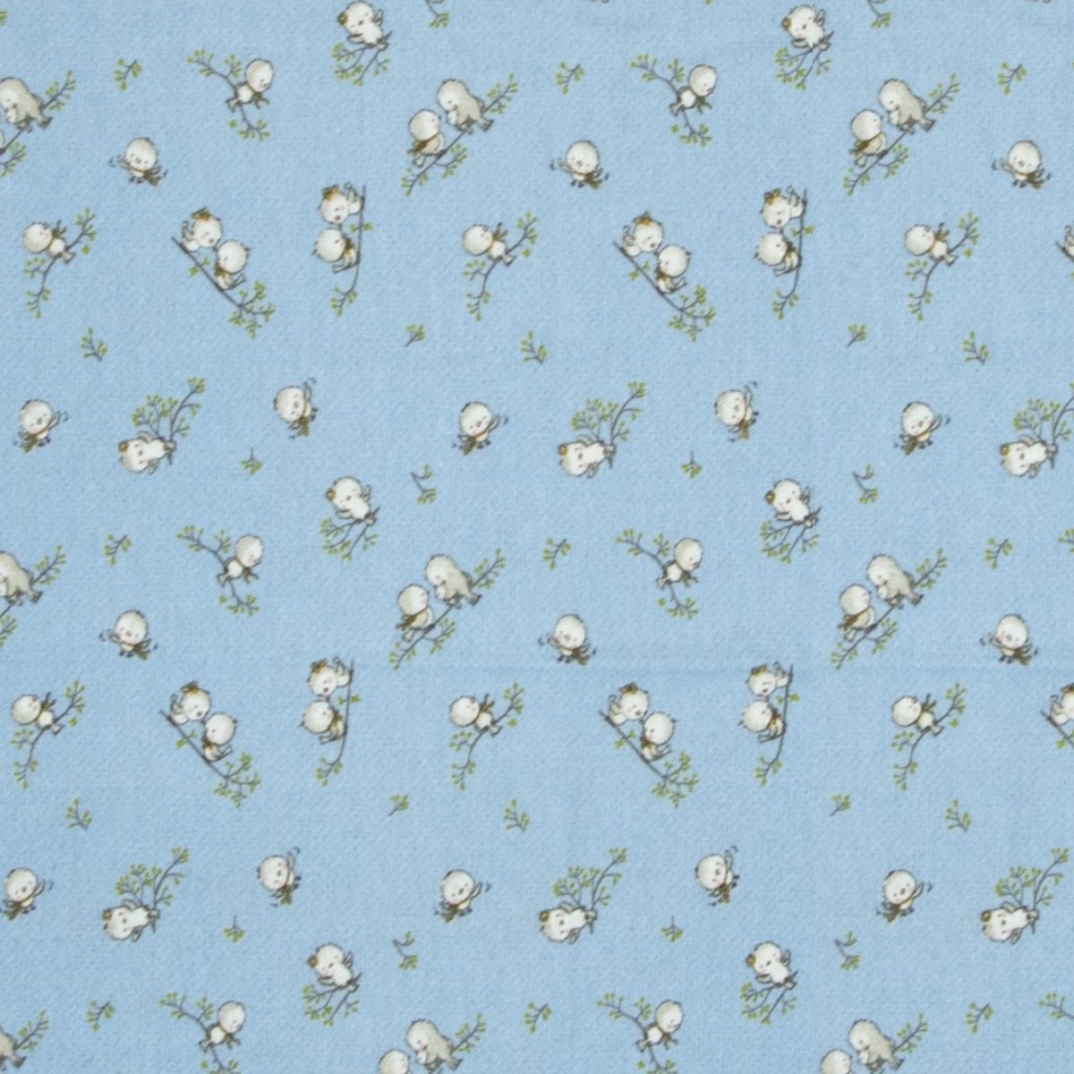 ΠΑΝΑ ΦΑΝΕΛΑ bebe Birds 14 80Χ80 Sky blue Flannel cotton 100%